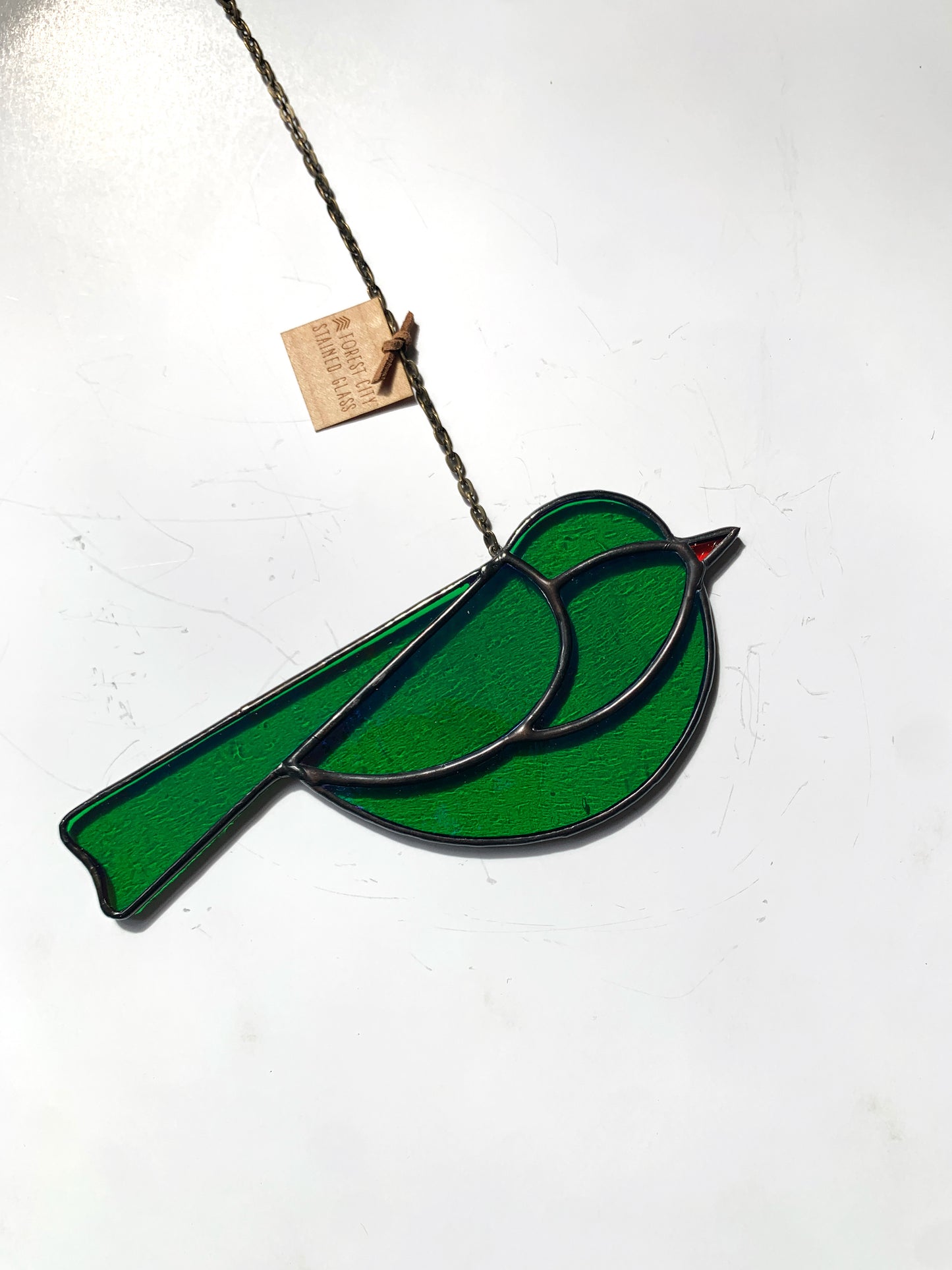 Colorful Bird Friend • Iridescent Green