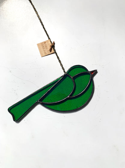 Colorful Bird Friend • Iridescent Green