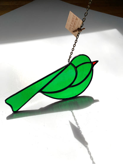 Colorful Bird Friend • Iridescent Green