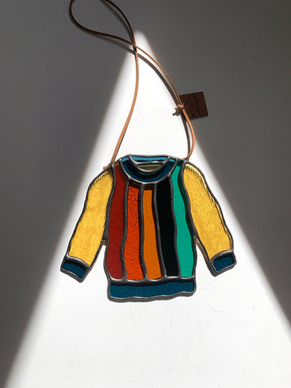 Sweater • Light Yellow Cord, Rainbow