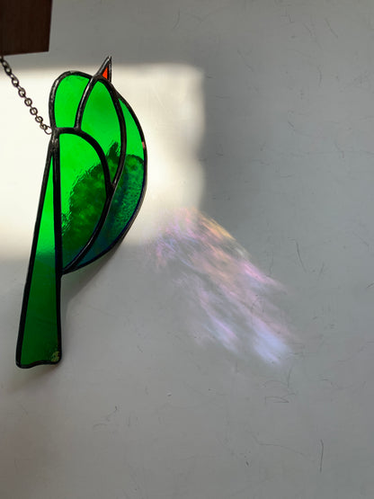 Colorful Bird Friend • Iridescent Green