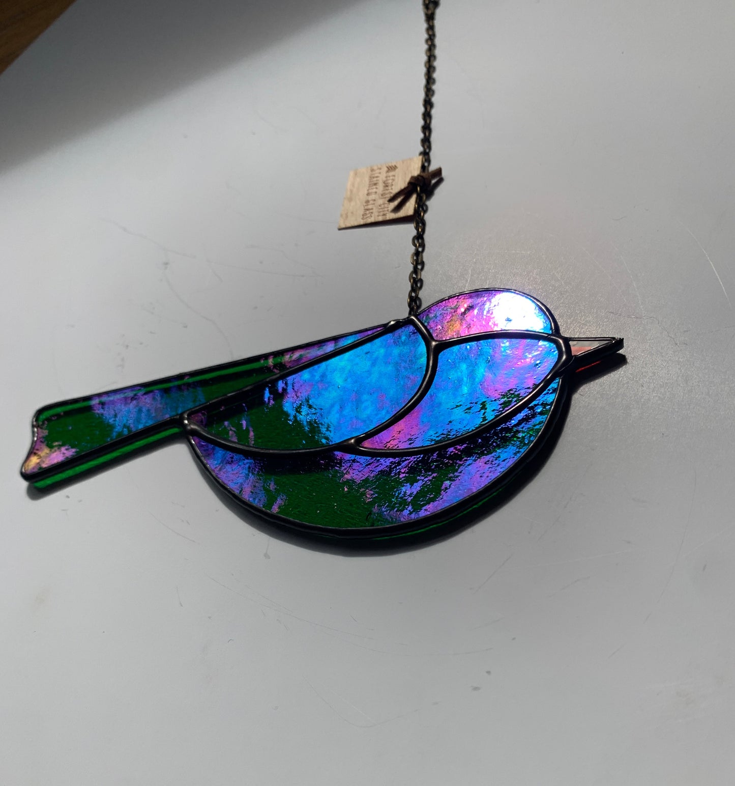 Colorful Bird Friend • Iridescent Green