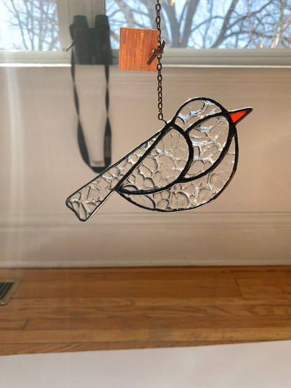 Colorful Bird Friend • Textured Clear