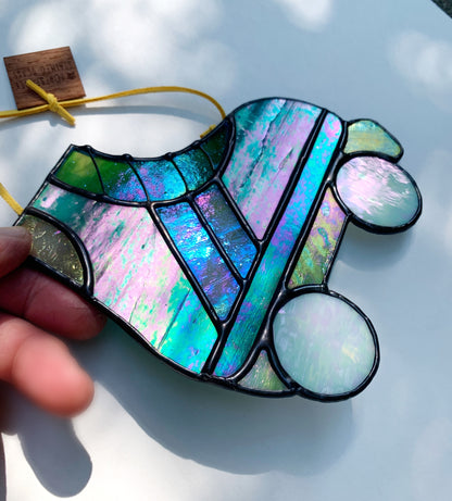 Roller Skate • Iridescent Teal, Pink, Lemon, Apricot