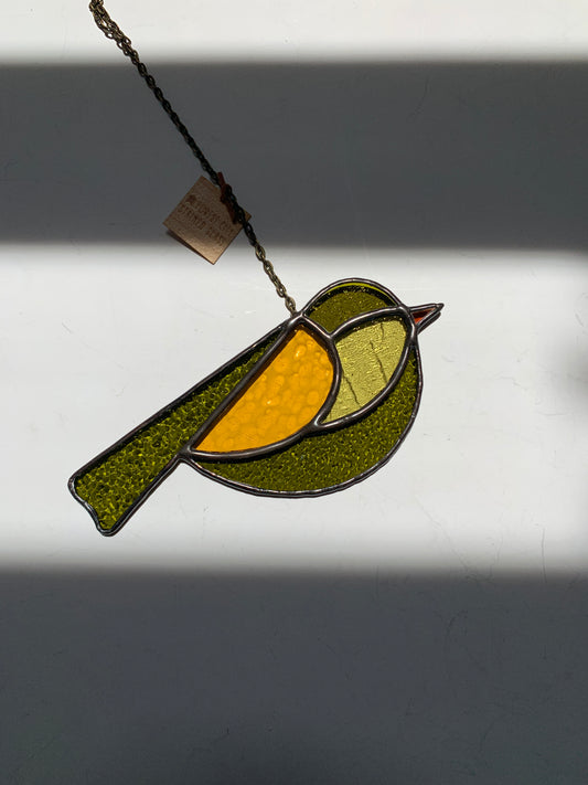 Colorful Bird Friend • Chartreuse + Mustard