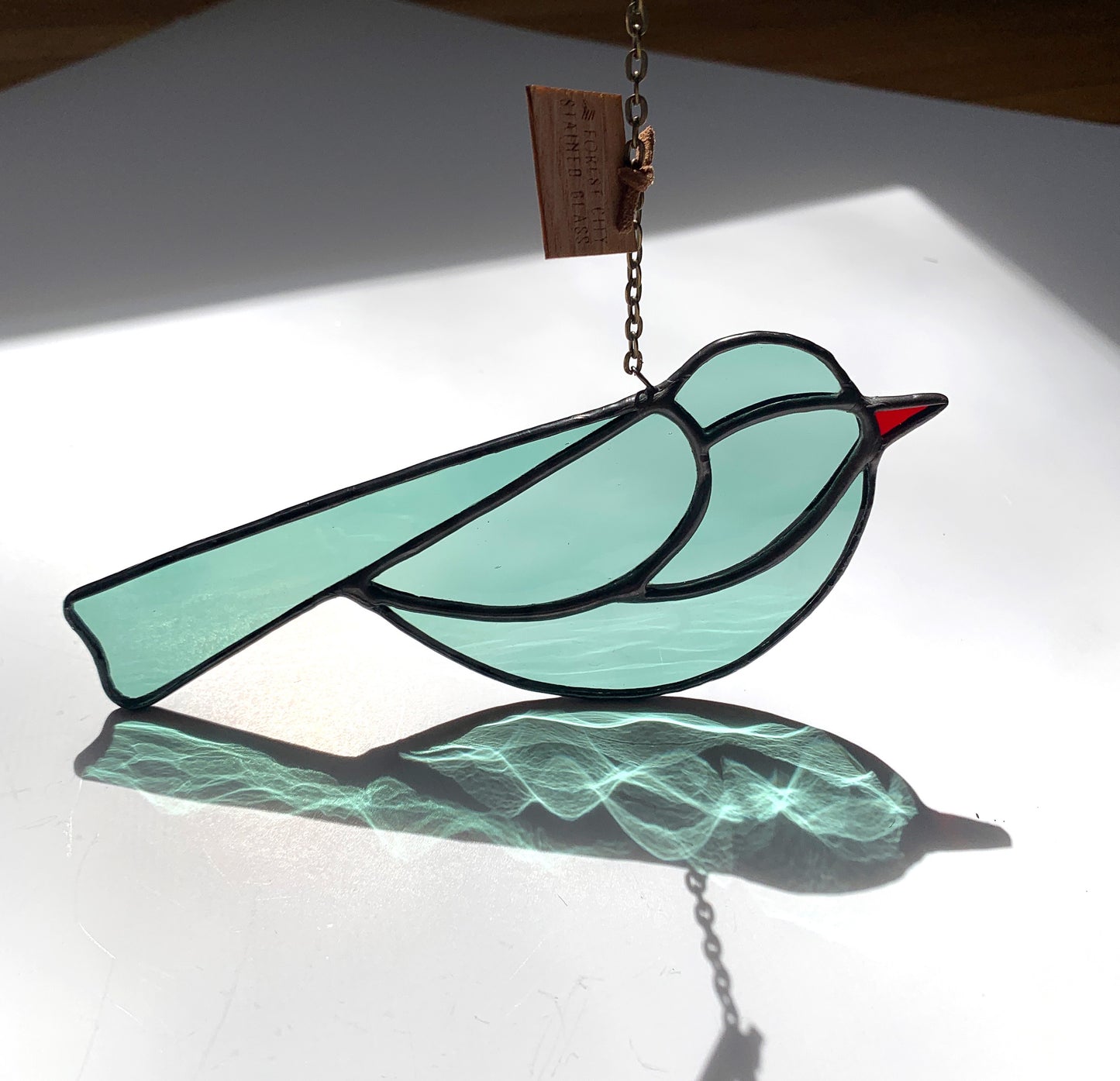 Colorful Bird Friend • Soft Teal