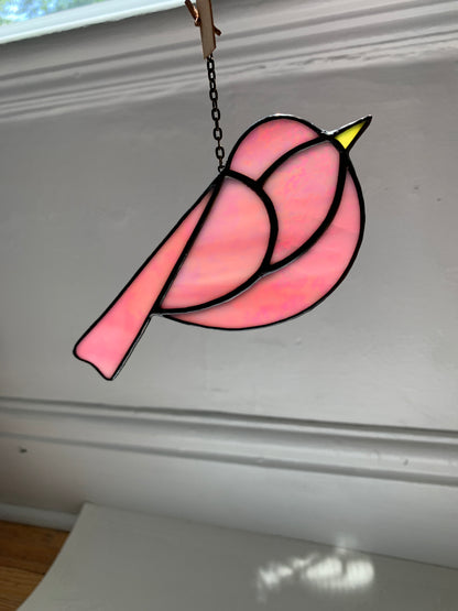 Colorful Bird Friend • Iridescent Pink