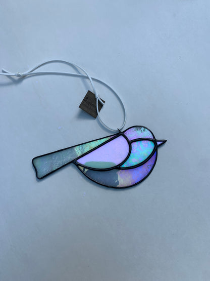 Colorful Bird Friend • Iridescent Whites