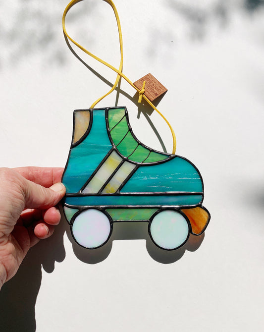 Roller Skate • Iridescent Teal, Pink, Lemon, Apricot