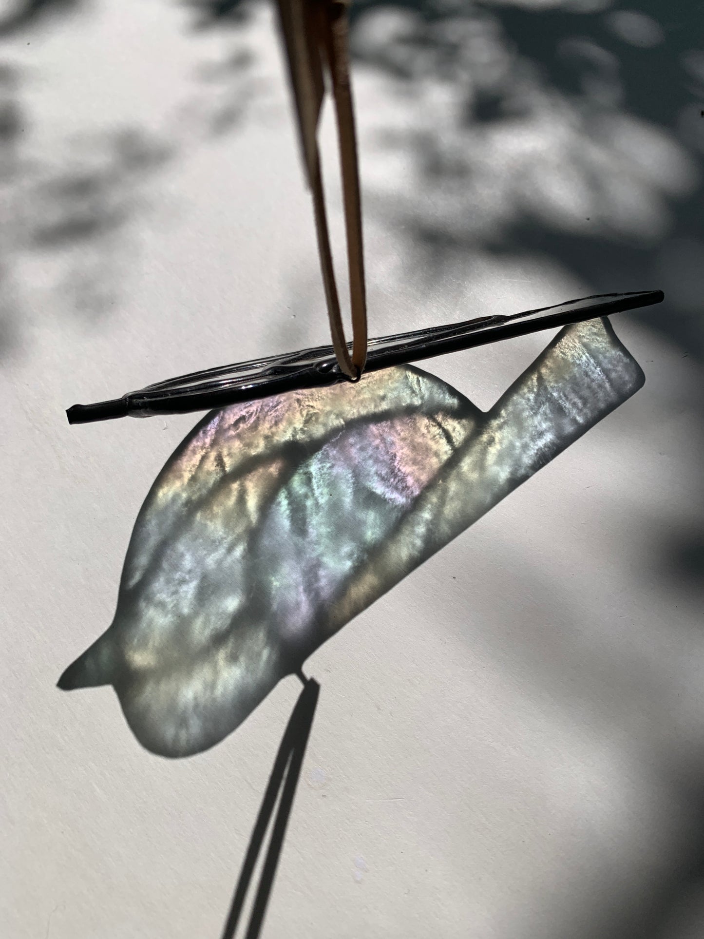 Colorful Bird Friend • Iridescent Etched Clear