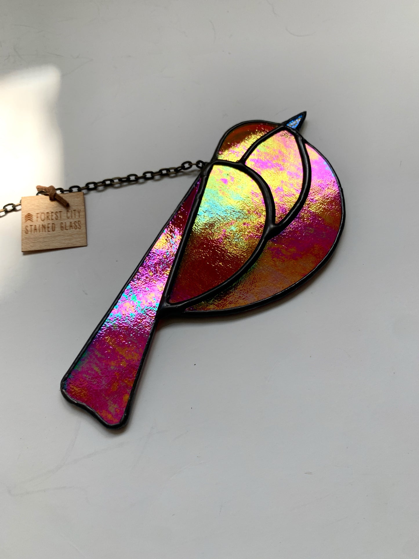 Colorful Bird Friend • Iridescent Red