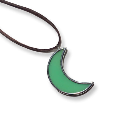 Moon Pendant (Lead-Free) • Sea Foam