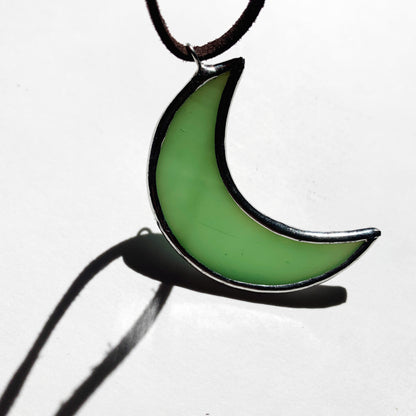 Moon Pendant (Lead-Free) • Sea Foam