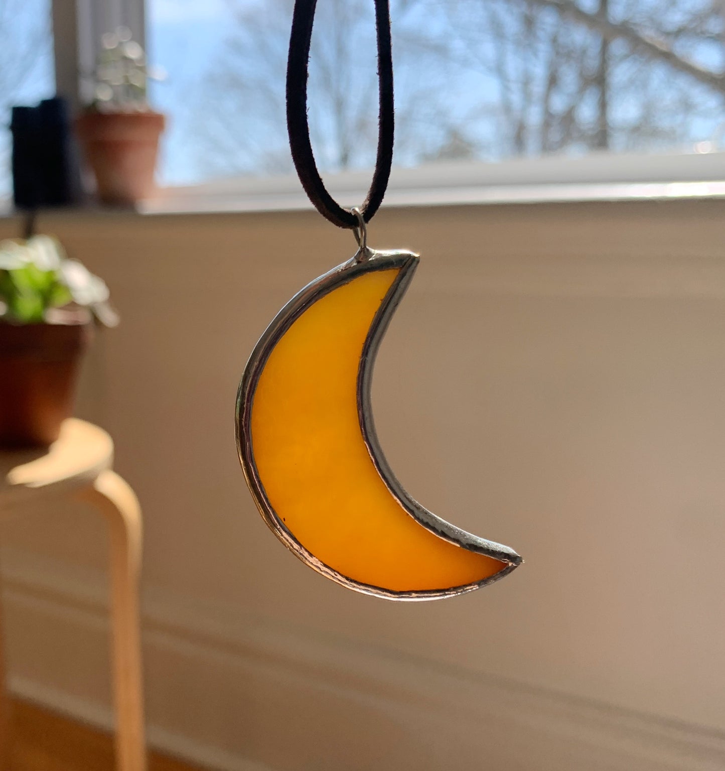 Moon Pendant (Lead-Free) • Golden Yellow