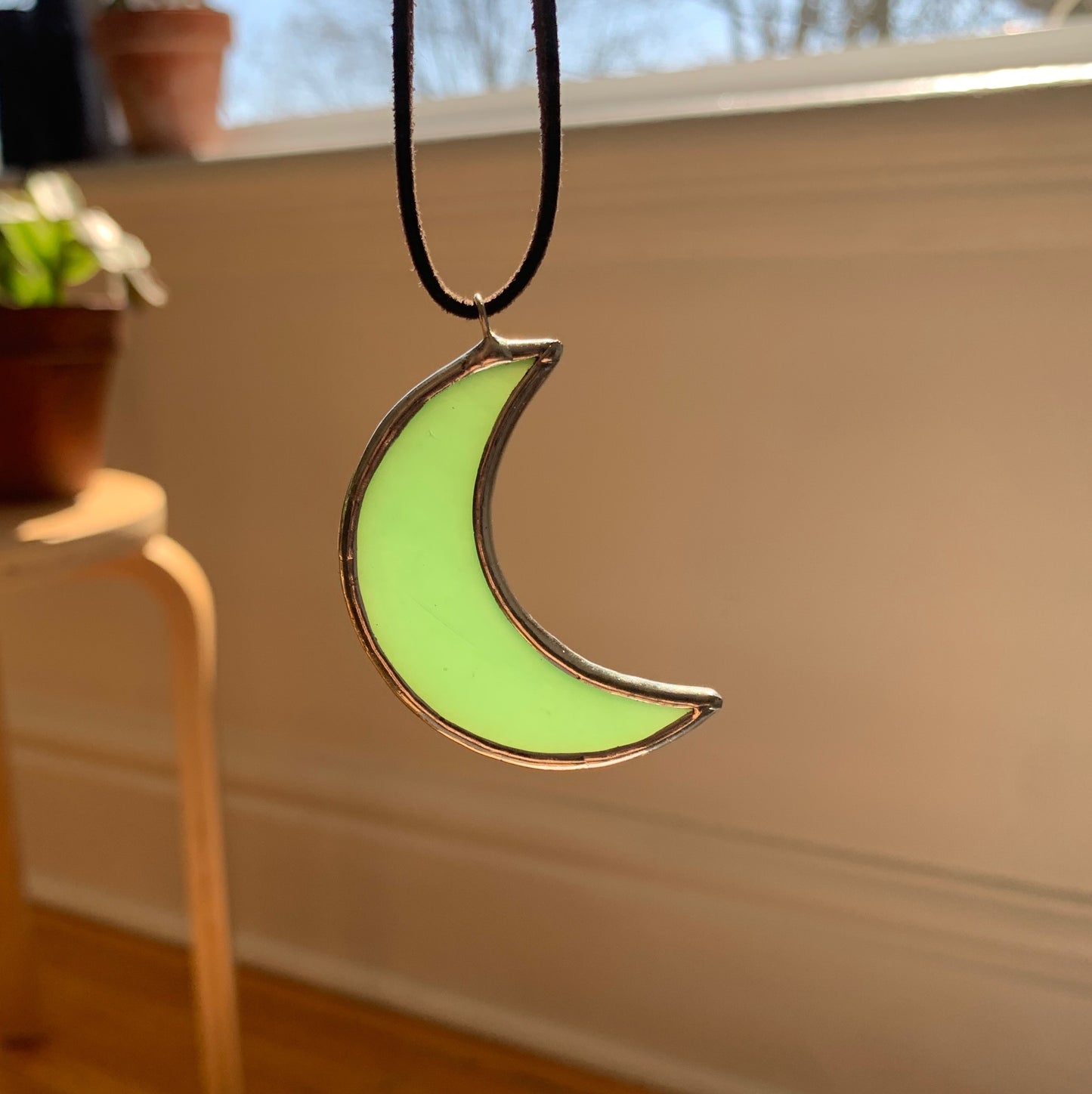 Moon Pendant (Lead-Free) • Sea Foam