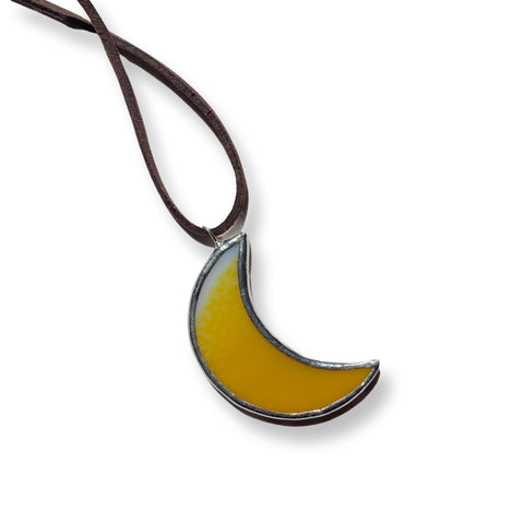 Moon Pendant (Lead-Free) • Golden Yellow